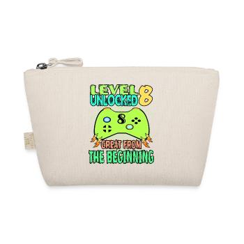 Children's birthday 8 years - Organic Pouch - nature - Front