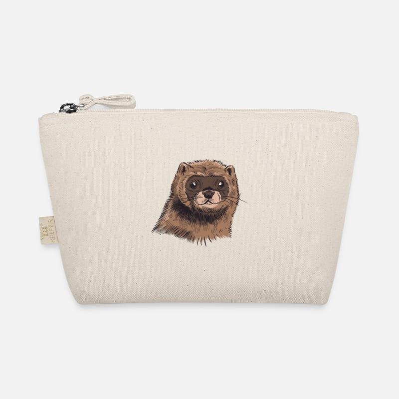 Tête de vison mignon vison dessin mignon Trousse biologique