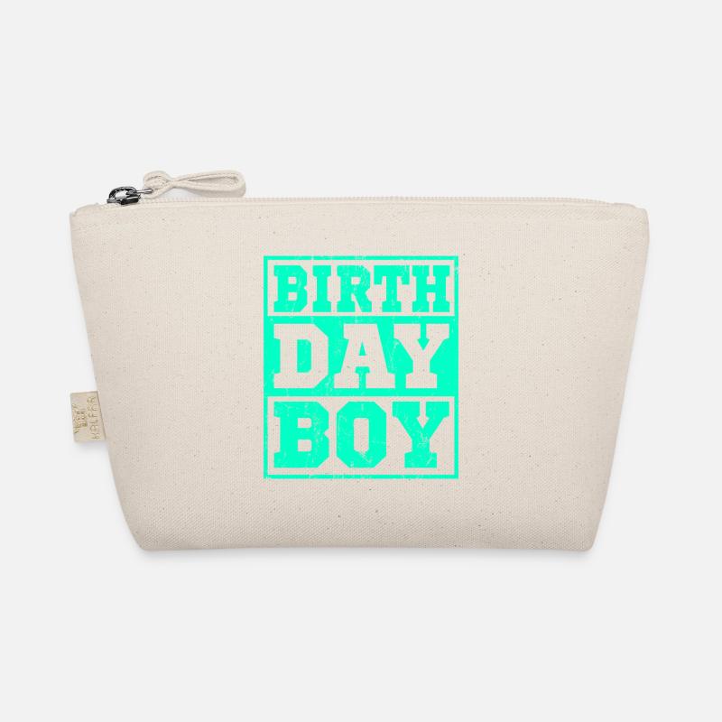 BIRTHDAY BOY Geburtstag Junge Geschenk - Bio-Täschchen - Natur