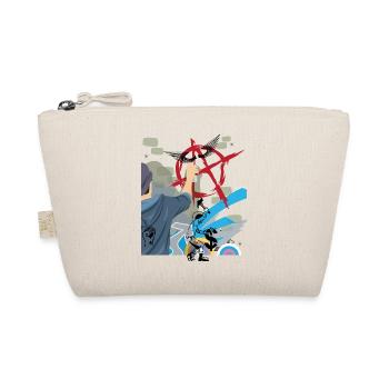 Anarchy punk graffiti - Organic Pouch - nature - Front