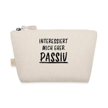 Interesse Passiv Lustiger Spruch Frech Geschenk - Bio-Täschchen - Natur - Vorne