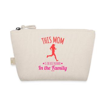 This Mom Is The Best Runner In The Family - Organic Pouch - nature - Front