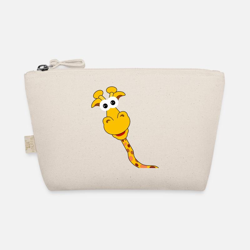 Giraffe - lustig, in Comicstyle Bio-Täschchen