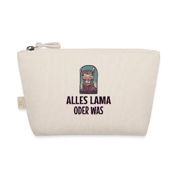 lustiger Lama Spruch - Bio-Täschchen - Natur - Vorne