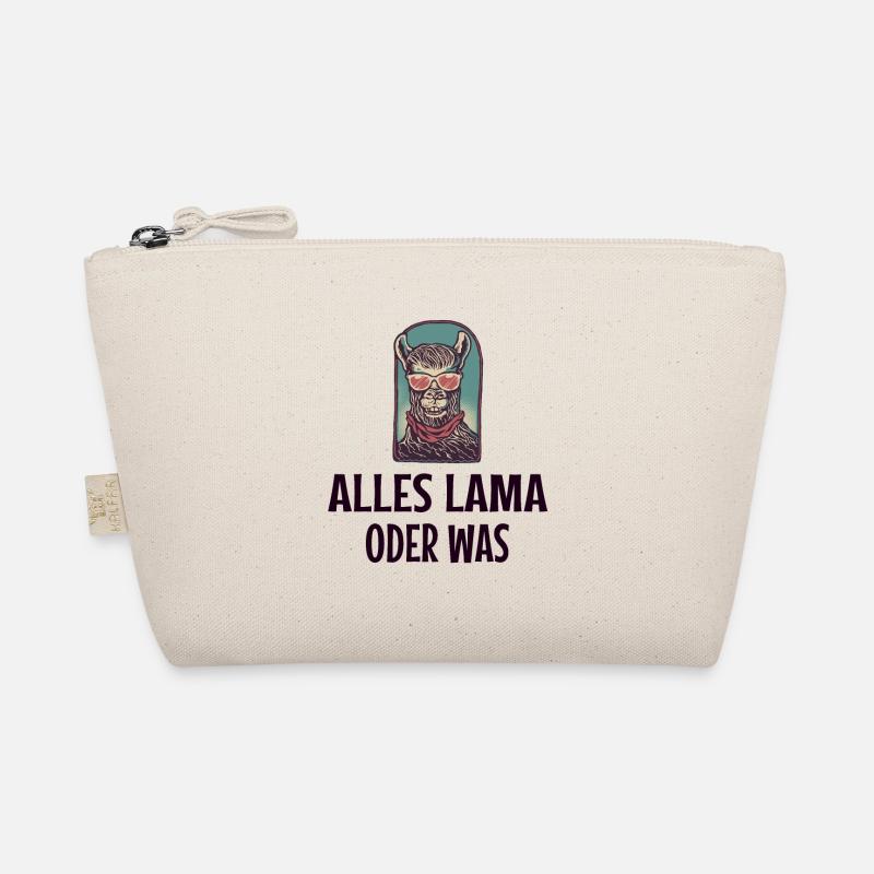 lustiger Lama Spruch - Bio-Täschchen - Natur