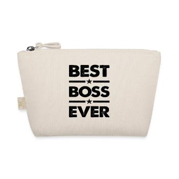 Bester Boss aller Zeiten T-Shirt Beruf Geschenk - Bio-Täschchen - Natur - Vorne