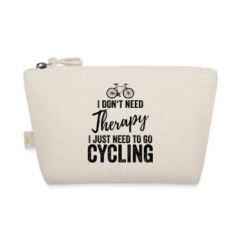I don't need therapy, I have to ride a bike - Organic Pouch - nature - Front