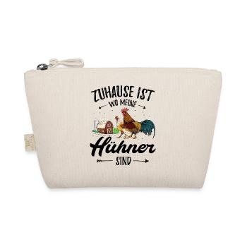 Hühner Hühnerfarm Geschenk Lustig Huhn - Bio-Täschchen - Natur - Vorne