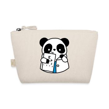 Augenarzt Optischer Panda - Bio-Täschchen - Natur - Vorne