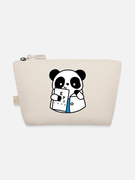 Ophthalmologist Optical Panda - Organic Pouch - nature - Front