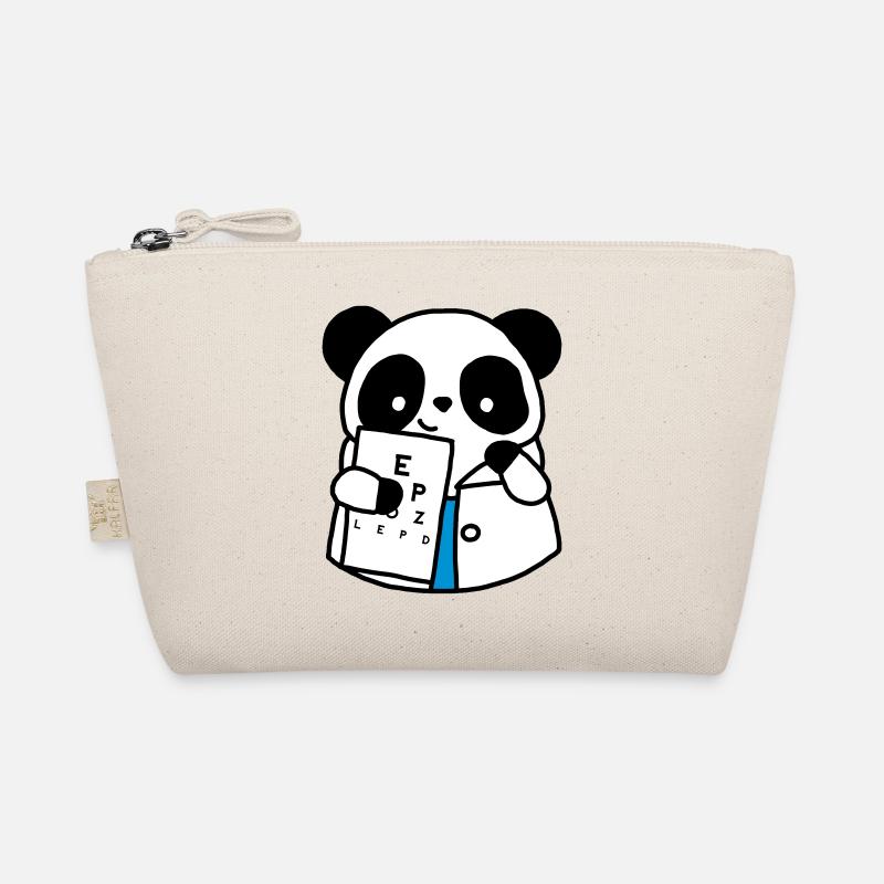 Augenarzt Optischer Panda - Bio-Täschchen - Natur
