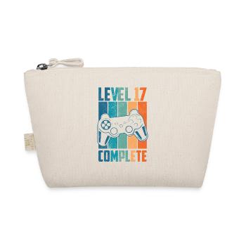17th Birthday Level 17 Complete Gaming Gift - Organic Pouch - nature - Front