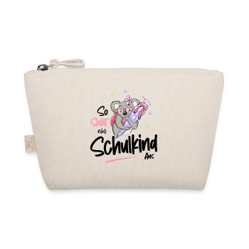 Schooling first class motif with koala - Organic Pouch - nature - Front