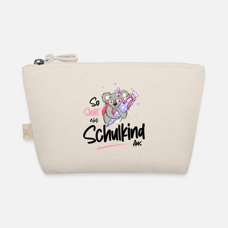 Schooling first class motif with koala Organic Pouch