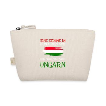 Ungarn Hungary Geschenk - Bio-Täschchen - Natur - Vorne