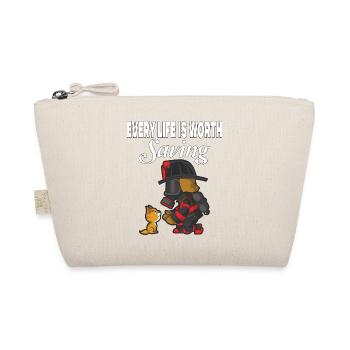 Every life is worth saving - Organic Pouch - nature - Front