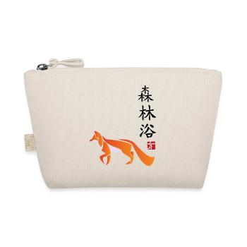 Japan Asia Bamboo Sun Kanji Nature Forest Bathing - Organic Pouch - nature - Front