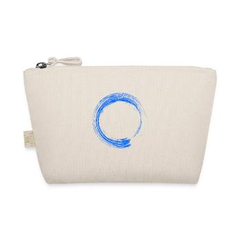 Kreis Design Bürste Blau - Bio-Täschchen - Natur - Vorne