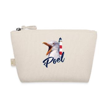 Insel Poel - Leuchtturm Möwe - Souvenir Geschenk - Bio-Täschchen - Natur - Vorne