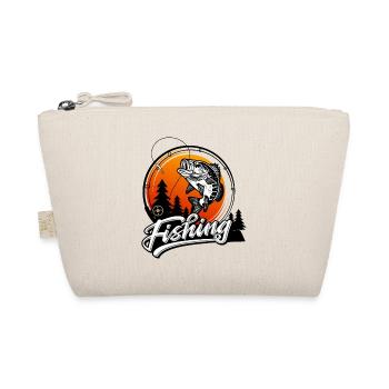 Angeln Angler Fischer Fisch Fischen Geschenk - Bio-Täschchen - Natur - Vorne