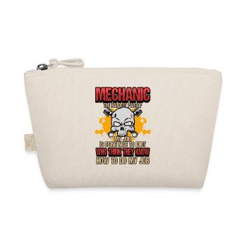 Car Car Mechanic Profession Funny Saying Gift - Organic Pouch - nature - Front