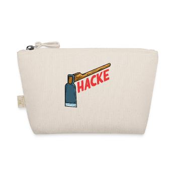 Hacke Dicht Party Lustig Für Partnerlook - Bio-Täschchen - Natur - Vorne