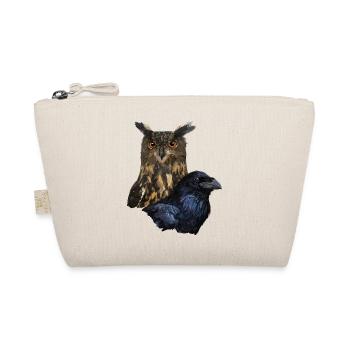 Owl and crow - Organic Pouch - nature - Front