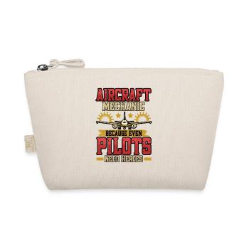 Aircraft Mechanic Aircraft Mechanic Gift - Organic Pouch - nature - Front