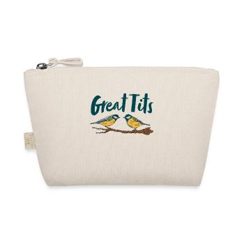 Great tits Bird watching Funny Birds Gift - Organic Pouch - nature - Front
