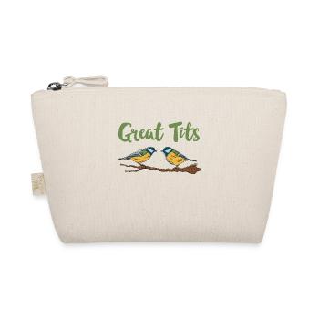 Lustige Vogel-Liebhaber-Geschenk große Titten Birding - Bio-Täschchen - Natur - Vorne