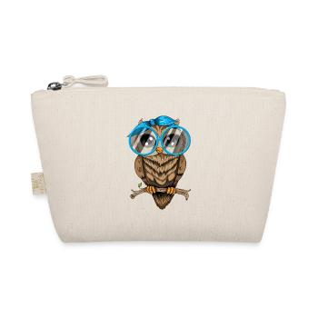 Owl I like just owlner glasses Crazy Owl Lady - Organic Pouch - nature - Front