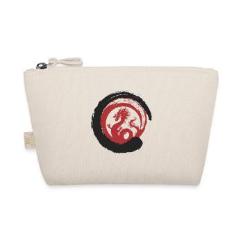 Dragon Japan Asia Bamboo Sun Kanji Nature - Organic Pouch - nature - Front