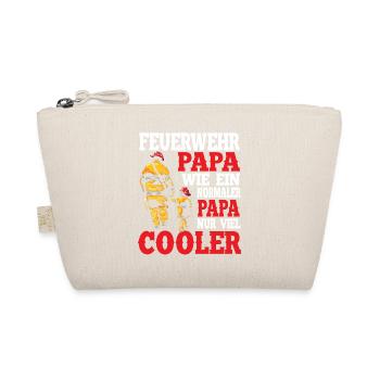 Firefighter Dad Father - Organic Pouch - nature - Front