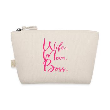 Wife Mom Boss - Organic Pouch - nature - Front