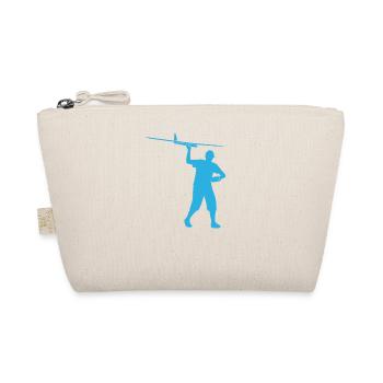 Model Flight Model Builder Airplane Sailor Gift - Organic Pouch - nature - Front