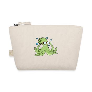 Krake Brille - Bio-Täschchen - Natur - Vorne