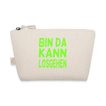 Bin da kann losgehen Büro Party - Bio-Täschchen - Natur - Vorne