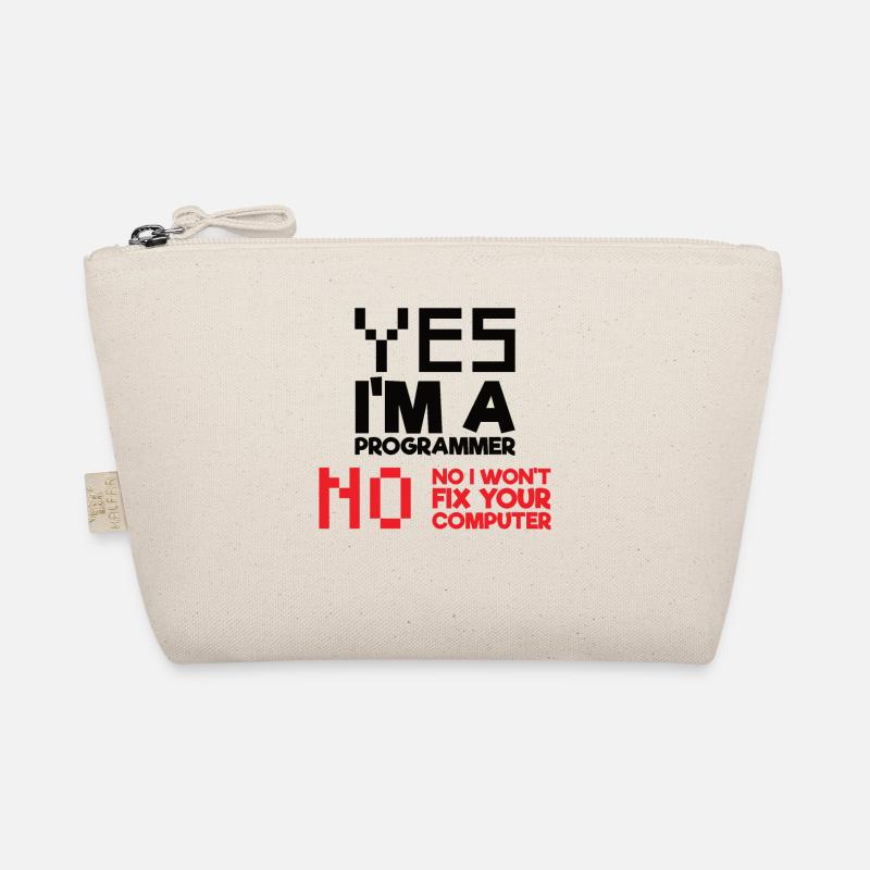 Yes I am a programmer computer science computer Organic Pouch