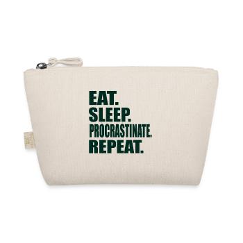 Eat Sleep Procrastinate Repeat Student - Trousse biologique - nature - Devant