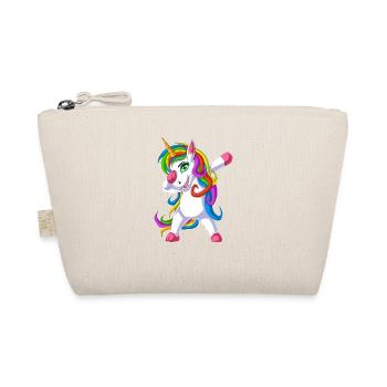 dabbing unicorn - Organic Pouch - nature - Front