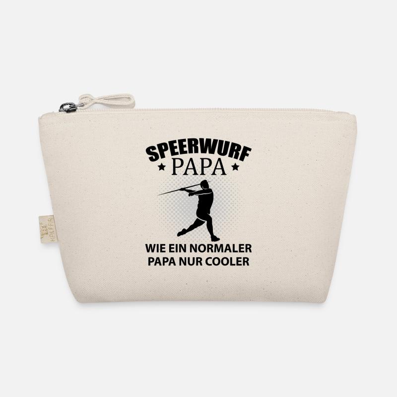 Speerwerfen Speerwurf Speerwerfer Papa Geschenk Bio-Täschchen