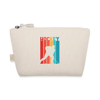 Hockey Regenbogen - Eishockey - Bio-Täschchen - Natur - Vorne