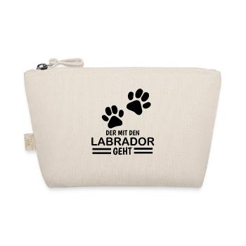 Herrchen Labrador der mit dem Labrador geht - Bio-Täschchen - Natur - Vorne