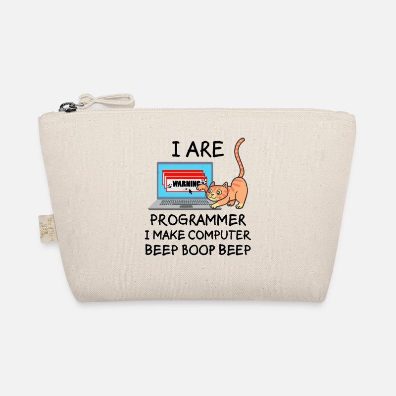 Informatik Fun Spruch Programmierer Katze Geschenk Bio-Täschchen