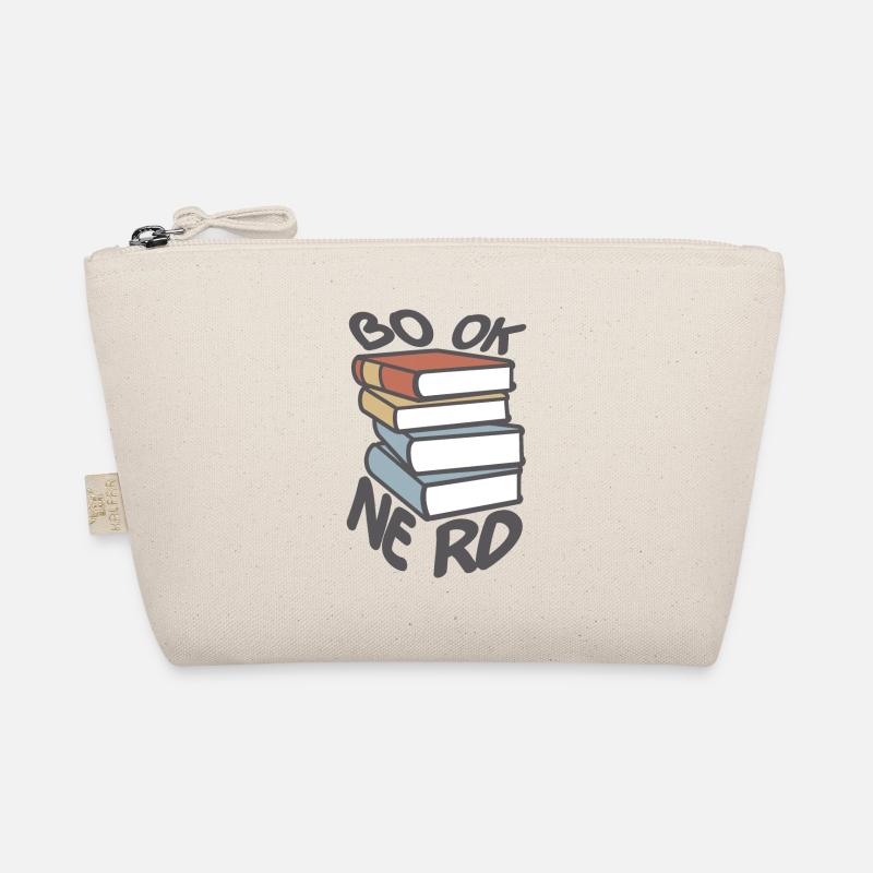 Book Nerd Book Stack Organic Pouch