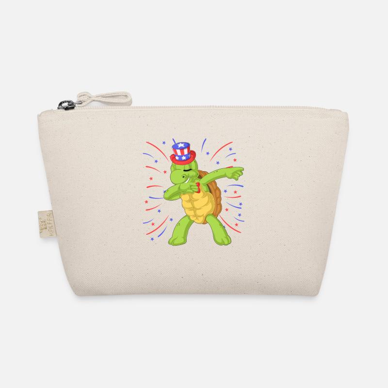 Schildkröte dabbing 4. Juli Bio-Täschchen