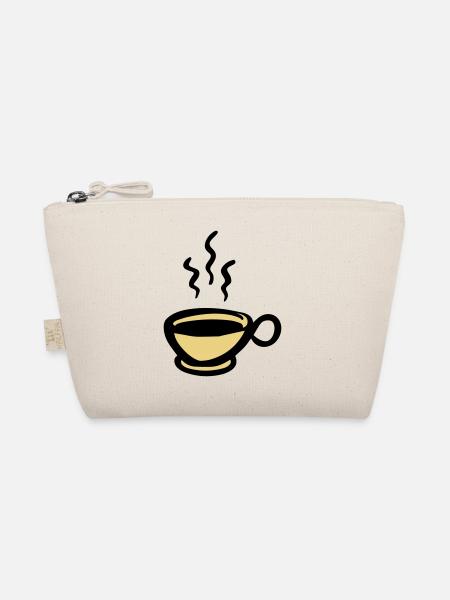 Kaffee Kaffeetasse cup of coffee - Bio-Täschchen - Natur - Vorne