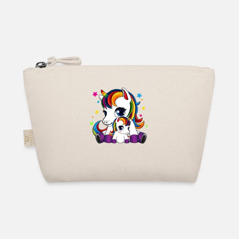 Mutter und Kind Einhorn - Muttertag Bio-Täschchen