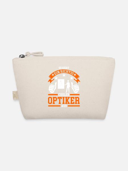 Optiker Brille Optik Geschenk - Bio-Täschchen - Natur