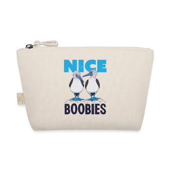 Nice Boobies Blue Footed Booby Bird Gift Funny - Organic Pouch - nature - Front